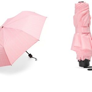 New Victorias Secret Pink Striped Umbrella